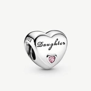 Pandora Daughter's Heart Charm 791726pcz Sterling Silver ALE 925
